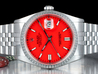 Rolex Datejust 36 Customized Rosso Jubilee 16220 Ferrari Red - Double Dial